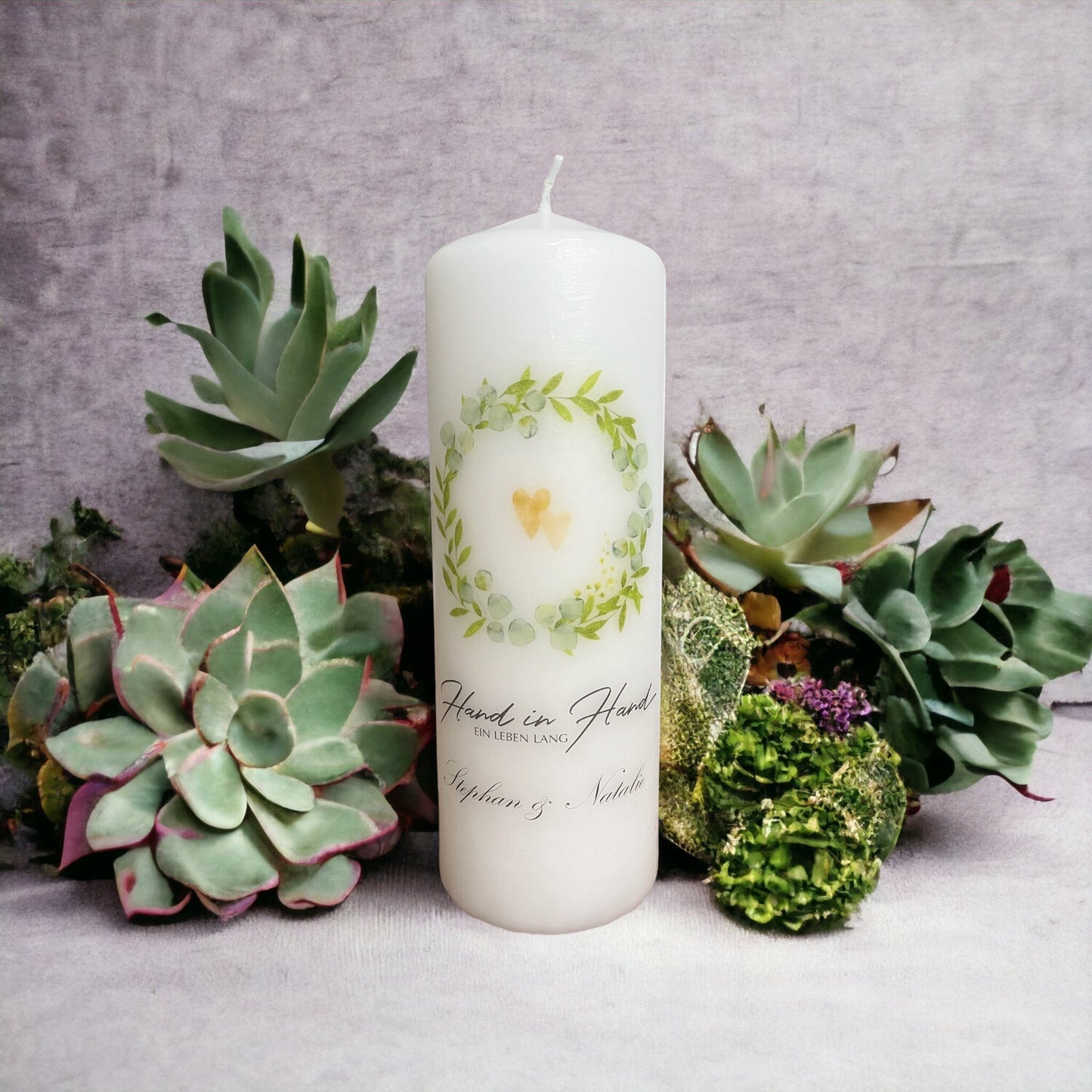 Kerze zur Hochzeit