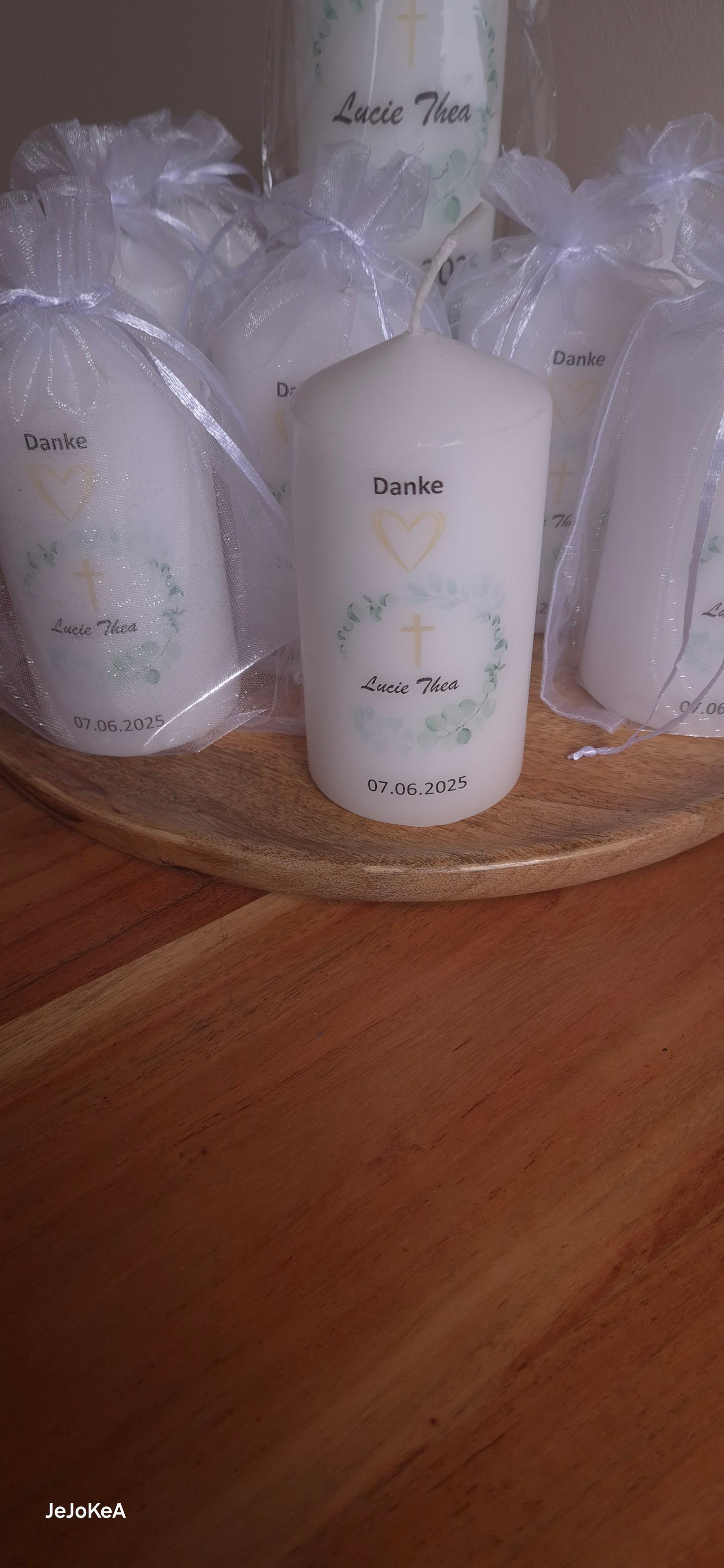 Kerze Danke Konfirmation Taufe