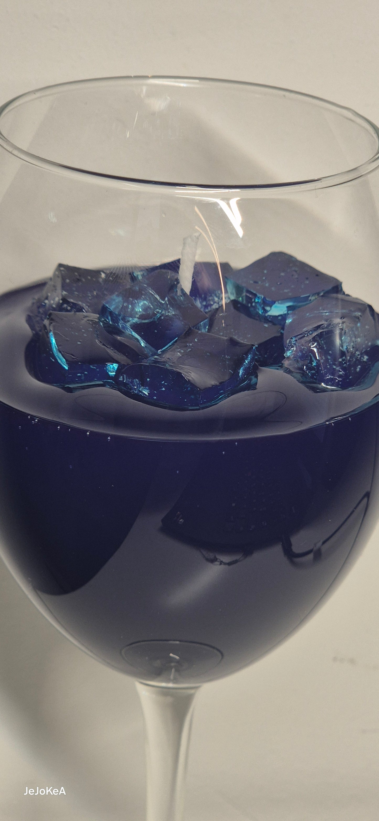 Kerze blue caraçao