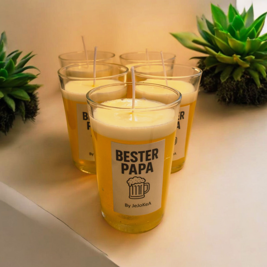 Kerze Bierglas