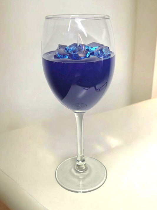 Kerze blue caraçao